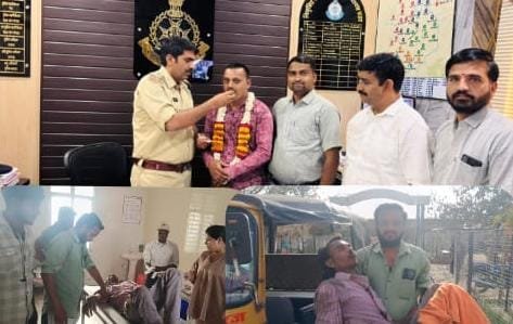 तेज रप्तार कार ने फल बेचने वाले को मारी टक्कर